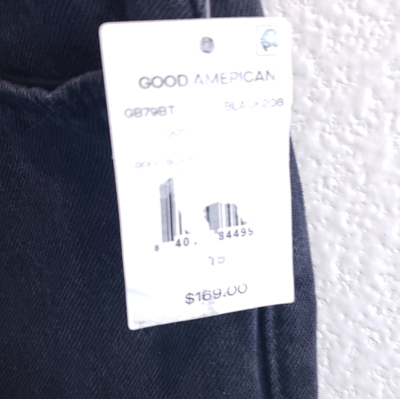 Good American Good Boy Slit Waistband Black Size 15 - Picture 7 of 16